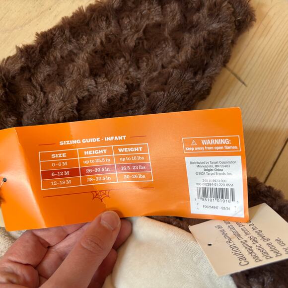 Hyde and Eek Boutique NWT Infant Monkey Halloween Costume Size 6-12 Months - Picture 7 of 9